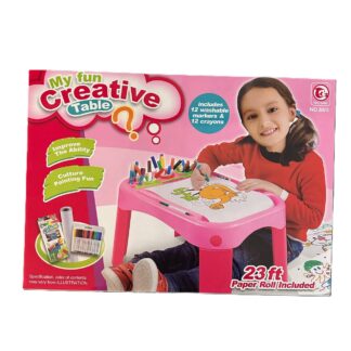 طاولة مع ألوان