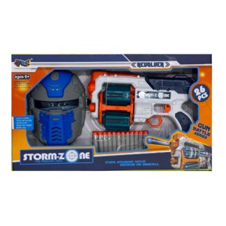 مسدس مع قناع أزرق