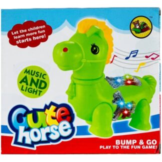 حصان حركات وأصوات - أصفر/أخضر