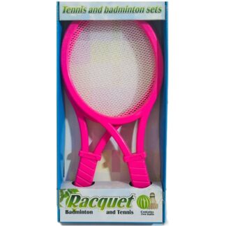 مضارب ريشة وتنس - وردي